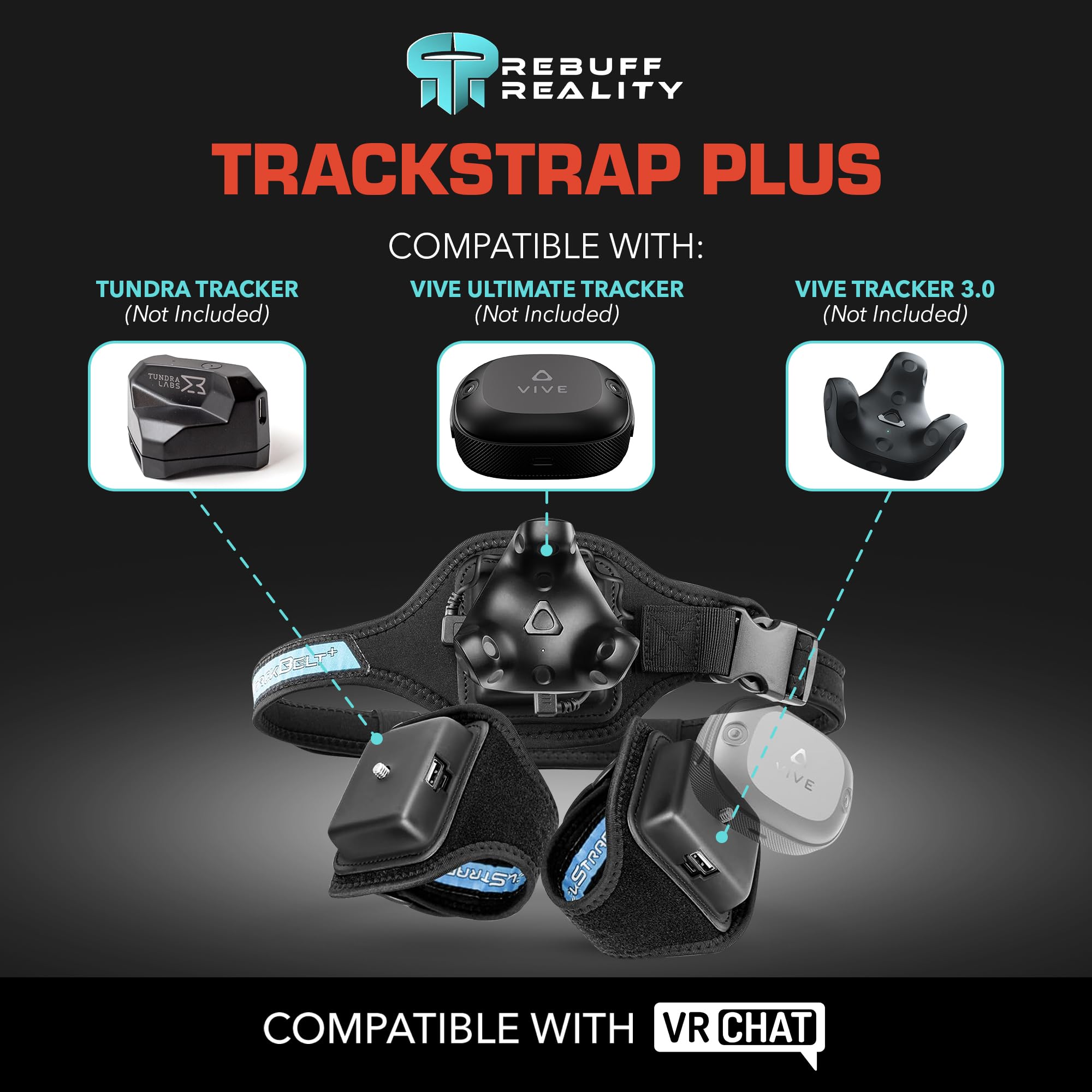 Amazon.com: Rebuff Reality Trackstrap Plus Vive Ultimate Tracker